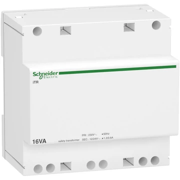 SCHNEIDER ELECTRIC ACTI9 Biztonsági transzformátor 16VA 230VAC 12-24VAC (A9A15218)