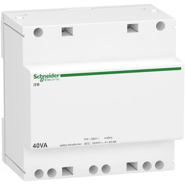 SCHNEIDER ELECTRIC ACTI9 Biztonsági transzformátor 40VA 230VAC 12-24VAC (A9A15220)