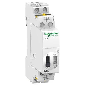 SCHNEIDER ELECTRIC ACTI9 iETL kiterjesztés, iTL és iTLI impulzusrelékhez, 2P, 16A, 24VAC, 12VDC (A9C32116)