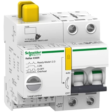 SCHNEIDER ELECTRIC ACTI9 Reflex iC60N beépített megszakító vezérlés, 2P, D, 10A (A9C63210)