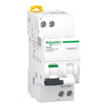 SCHNEIDER ELECTRIC ACTI9 iCV40 Áramvédős kismegszakító, A-SI osztály, 1P+N, C, 16 A, 6kA, 30mA (A9DF3616)