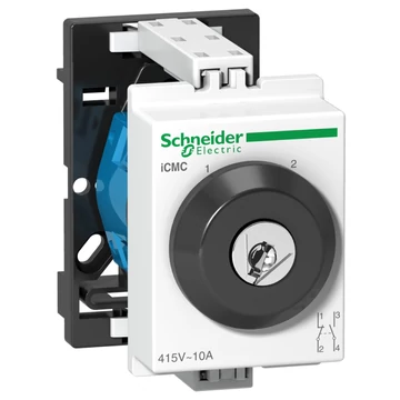 SCHNEIDER ELECTRIC ACTI9 iCMC DIN sínes választókapcsoló, 2 állású, kulccsal, 10A, 2P (A9E15123)