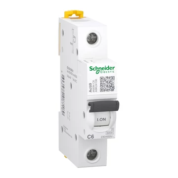 SCHNEIDER ELECTRIC ACTI9 iK60N kismegszakító, 1P, C, 6A (A9K24106)