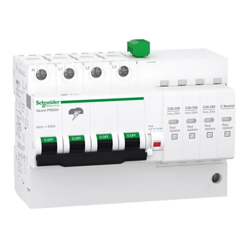 SCHNEIDER ELECTRIC ACTI9 iQuickPRD túlfeszültség-korlátozó, cs.bet. távjelzéssel, 20kA, 3P-N (A9L16297)