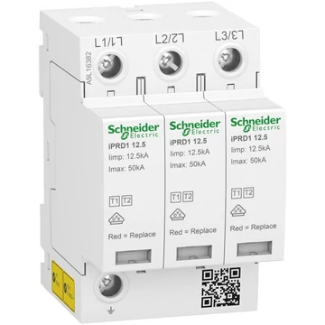 SCHNEIDER ELECTRIC ACTI9 iPRD1 túlfeszültség-korlátozó, 12.5r, 3P (A9L16382)