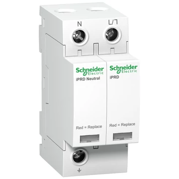 SCHNEIDER ELECTRIC ACTI9 iPRD túlfeszültség-korlátozó, cs.bet. távjelzéssel, 20kA, 1P-N, 350V (A9L20501)