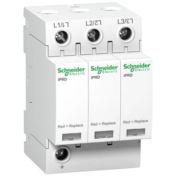 SCHNEIDER ELECTRIC ACTI9 iPRD túlfeszültség-korlátozó, cs.bet. távjelzéssel, 65kA, 3P, 350V (A9L65301)