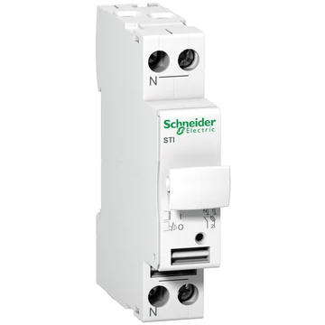 SCHNEIDER ELECTRIC ACTI9 STI olvadóbiztosítós szakaszolókapcsoló, 1P-N, 20A, 8.5x31.5mm (A9N15645)