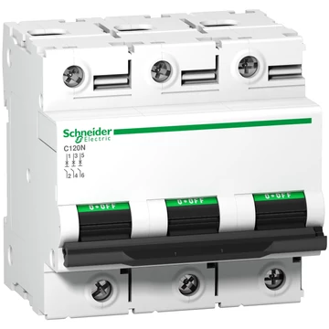SCHNEIDER ELECTRIC ACTI9 C120N kismegszakító, 3P, B, 125A (A9N18351)