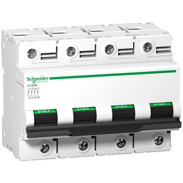 SCHNEIDER ELECTRIC ACTI9 C120N kismegszakító, 4P, C, 100A (A9N18374)