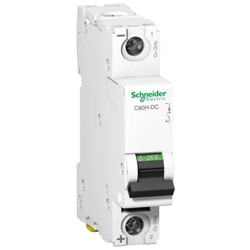 SCHNEIDER ELECTRIC ACTI9 C60H-DC kismegszakító, 1P, C, 32A, 250VDC (A9N61515)