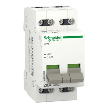 SCHNEIDER ELECTRIC ACTI9 iSW kapcsoló, 4P, 20A, 415V (A9S60420)