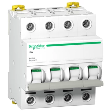 SCHNEIDER ELECTRIC ACTI9 iSW terheléskapcsoló, 4P, 63A, 415AC (A9S65463)