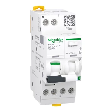 SCHNEIDER ELECTRIC ACTI9 Active iCV40N VigiARC, A-SI osztály, 1P-N, C, 10A, 30mA (A9TDFC610)