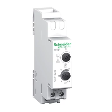 SCHNEIDER ELECTRIC ACTI9 MINp lépcsőházi időrelé, 0.5-20 perc, kikapcsolási figyelmeztetéssel (CCT15233)