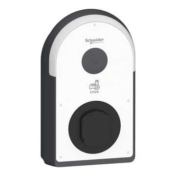 SCHNEIDER ELECTRIC EVlink ProAC töltőállomás 1*32A - 7,4kW - T2S + 6mA RDC-DD védelem + 30mA Asi ÁVK + MNx (EVB3S07N4A)