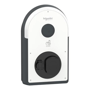 SCHNEIDER ELECTRIC EVlink ProAC töltőállomás 1*32A - 7,4kW - T2S + 6mA RDC-DD védelem + 30mA Asi ÁVK + MNx + MID mérő + TE dugalj (EVB3S07N4EAM)