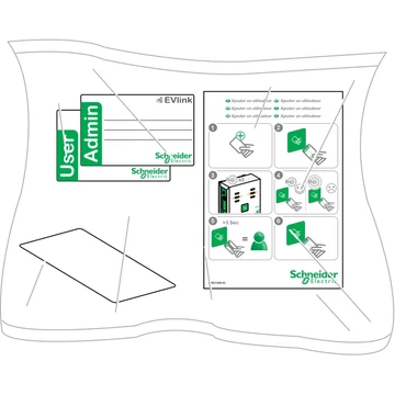 SCHNEIDER ELECTRIC Evlink - RFID kártya 10 db/csomag (EVP1BNS)