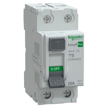 SCHNEIDER ELECTRIC EASY9 PRO Áram-védőkapcsoló, A osztály, 2P, 25A, 30mA (EZ9R49225)