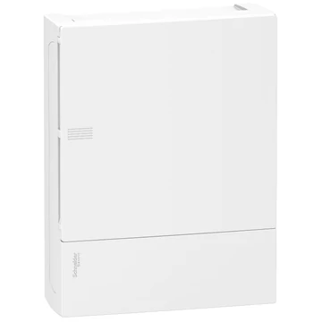 SCHNEIDER ELECTRIC RESI9 MP Kiselosztó, teli ajtó, falon kívüli, 2x12 modul, PEN sín, fehér (MIP12212)