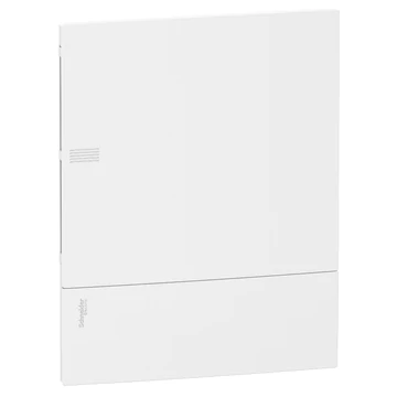 SCHNEIDER ELECTRIC RESI9 MP Kiselosztó, teli ajtó, süllyesztett, 2x12 modul, PEN sín, komplett, fehér (MIP22212)