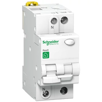 SCHNEIDER ELECTRIC RESI9 áramvédős kismegszakító, AC osztály, 1P-N, C, 6A, 30mA (R9D31206)