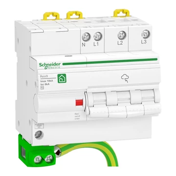 SCHNEIDER ELECTRIC RESI9 QUICK PF túlfeszültség-korlátozó, 10kA, 3P-N (R9L16710)