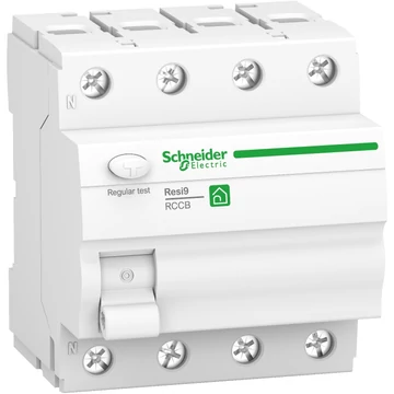 SCHNEIDER ELECTRIC RESI9 áram-védőkapcsoló, A osztály, 4P, 25A, 30mA (R9R02425)