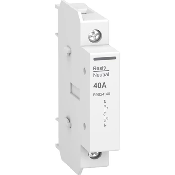 SCHNEIDER ELECTRIC RESI9 moduláris forgócsapos kapcsolóhoz nulla megszakító, 40A (R9S24140)