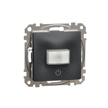 SCHNEIDER ELECTRIC SEDNA WISER Mozgásérzékelő, nyomóval, 160°, 10A, antracit (SDD114384)