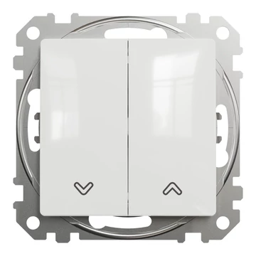 SCHNEIDER ELECTRIC ÚJ SEDNA Redőnykapcsoló, rugós bekötés, 10AX, fehér (SDD111104)