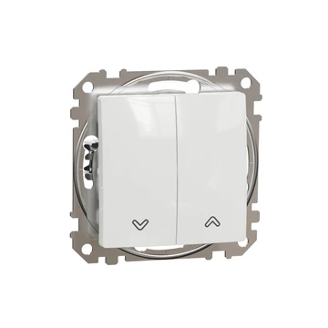 SCHNEIDER ELECTRIC ÚJ SEDNA Redőnynyomó, rugós bekötés, 10AX, fehér (SDD111114)