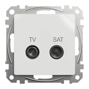 SCHNEIDER ELECTRIC ÚJ SEDNA TV/SAT aljzat, átmenő, 7 dB, fehér (SDD111474S)