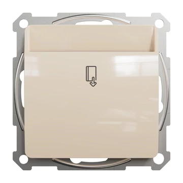 SCHNEIDER ELECTRIC ÚJ SEDNA Kártyás kapcsoló késleltetéssel, csavaros bekötés, 8A, bézs (SDD112121E)