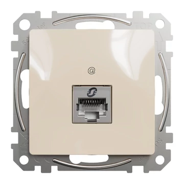 SCHNEIDER ELECTRIC ÚJ SEDNA 1xRJ45 Cat6A STP aljzat, bézs (SDD112466S)