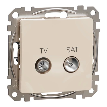 SCHNEIDER ELECTRIC ÚJ SEDNA TV/SAT aljzat, végzáró, 4 dB, bézs (SDD112471S)