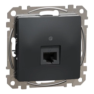 SCHNEIDER ELECTRIC ÚJ SEDNA 1xRJ45 Cat6A UTP aljzat, antracit (SDD114466)