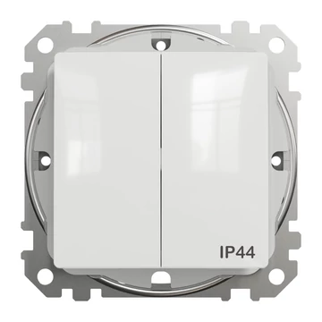 SCHNEIDER ELECTRIC ÚJ SEDNA Csillárkapcsoló, rugós bekötés, 10AX, IP44, fehér (SDD211105)