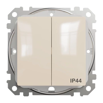 SCHNEIDER ELECTRIC ÚJ SEDNA Csillárkapcsoló, rugós bekötés, 10AX, IP44, bézs (SDD212105)