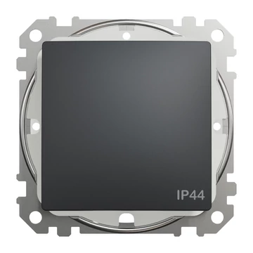 SCHNEIDER ELECTRIC ÚJ SEDNA Váltókapcsoló, rugós bekötés, 10AX, IP44, antracit (SDD214106)