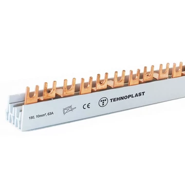 TEHNOPLAST Sorolósín, 3 fázis, villás típus, szigetelt, 63A - 1000 mm (THP-150)