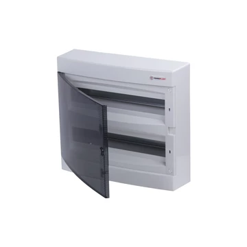 TEHNOPLAST Falon kívüli kiselosztó doboz, C sorozat, 36 modulos, átlátszó ajtó, 2 soros, 396x361x112 mm, IP40 (THP-N2x18C)