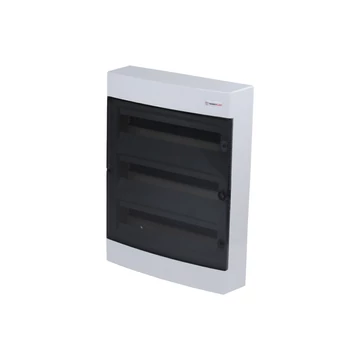 TEHNOPLAST Falon kívüli kiselosztó doboz, C sorozat, 54 modulos, átlátszó ajtó, 3 soros, 396x526x112 mm, IP40 (THP-N3x18C)