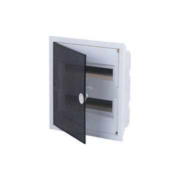 TEHNOPLAST Süllyesztett kiselosztó doboz, A sorozat, 24 modulos, átlátszó ajtó - 2soros, 338x380x92 mm, IP40 (THP-U24A)