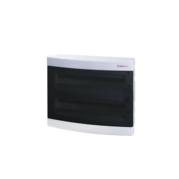 TEHNOPLAST Süllyesztett kiselosztó doboz, C sorozat, 36 modulos, átlátszó ajtó - 2 soros, 392x357x106 mm, IP40 (THP-U2x18C)