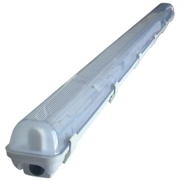 TRACON Védett lámpatest LED csövekhez, egyoldalas betáp, 230V, 50Hz, G13, 1500mm, IP65, ABS/PC (TLFVLED115)