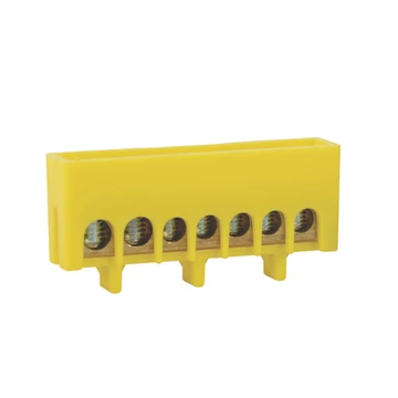 TP ELECTRIC Szigetelt bekötőkapocs, (Sárga), föld, 5 furatos (TP-27315-4000-07)