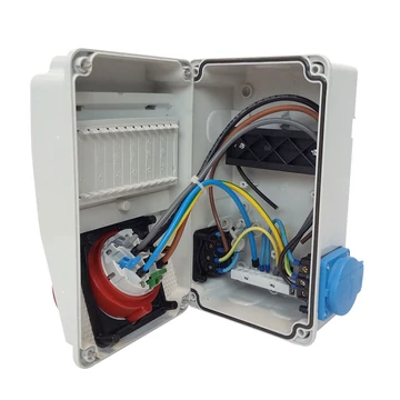 TP ELECTRIC Ipari doboz szerelt 130x220 1x(5P16A) + 2x(2P+F) oldalsó IP44 VEZETÉKELVE(3318-002-5000) (TP-3318-111-0001)
