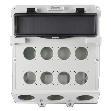 TP ELECTRIC Ipari üres doboz 300x340 mm, IP44, 8x(2P+F)+3x(75x75)szerelvényekhez előkészített (TP-3610-000-0000)