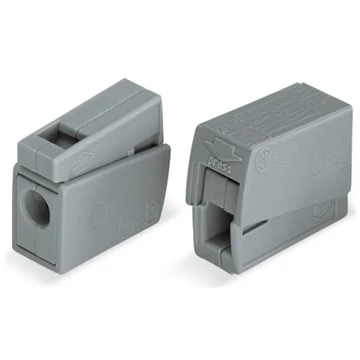 WAGO Világítási csatlakozó, csillárkapocs, 1x2,5mm2, szürke (224-101)